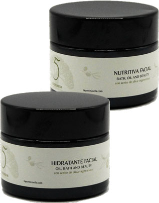 Gama de cremas faciales naturales con AOVE 5 Elementos